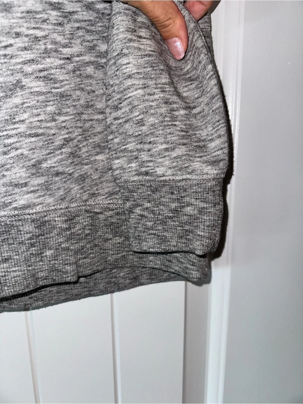 Desigual Gray Hooded Pullover Sweatshirt with White Graphic